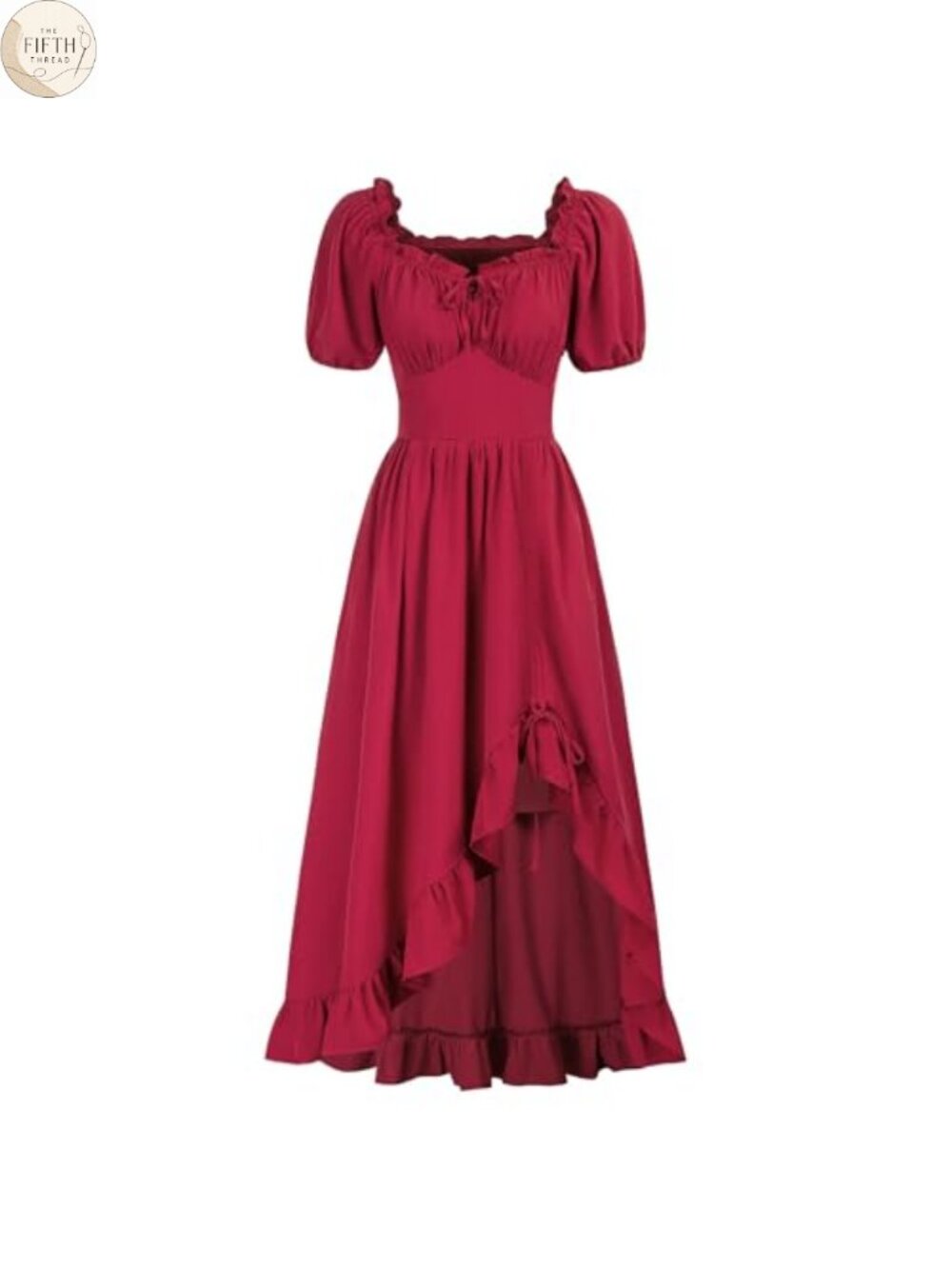 Victorian Renaissance Corset Ruffle Maxi Dress Off Shoulder Costume